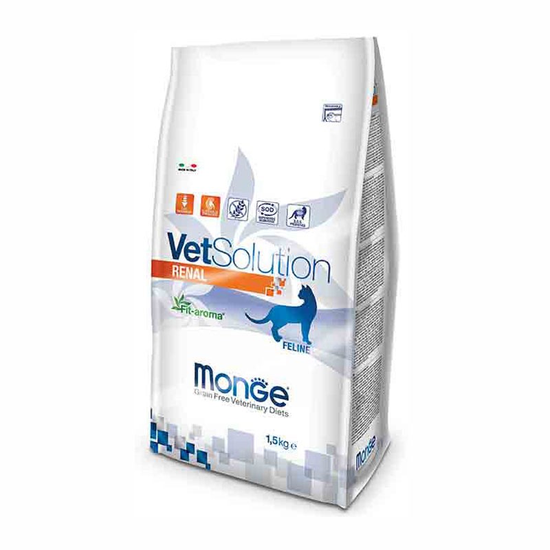 MONGE VETSOLUTION RENAL ADULT CON POLLO 400 GR.