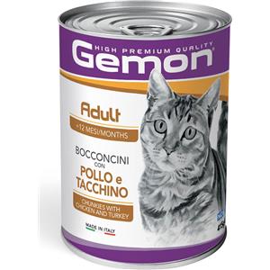 GEMON ADULT BOCCONCINI  CON POLLO E TACCHINO 400 GR