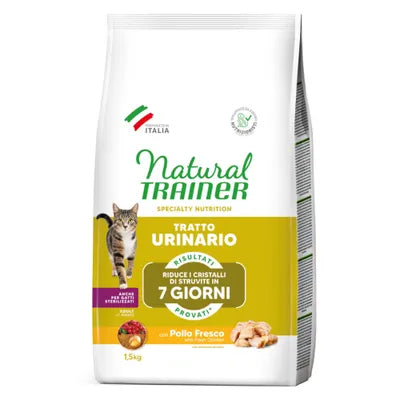 NATURAL TRAINER TRATTO URINARIO CON POLLO FRESCO 1,5 KG