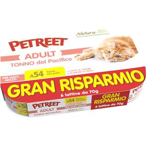 PETREET ADULT TONNO CON POLLO 6 X 70 GR
