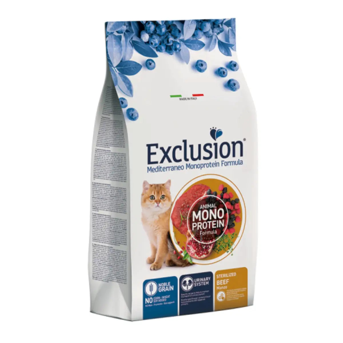 EXCLUSION STERILIZZATO ADULT  CON MANZO KG 12.