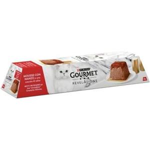 PURINA GOURMET REVELETION MOUSSE CON MANZO 4 X 57 GR.