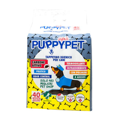 SUPER PUPPYPET TRAVERSINA CARBONE ATTIVO 60X90 10 PZ