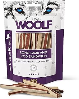 WOOLF SNACK SANDWICH LUNGO DI AGNELLO E MERLUZZO 100 GR