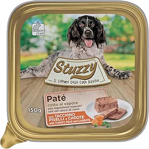 STUZZY DOG PATÈ CON TACCHINO PISELLI E CAROTA 12 X 150 GR