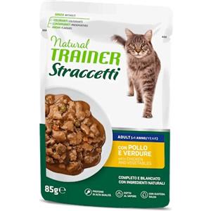 NATURAL TRAINER CAT ADULT  STRACCETTI CON POLLO E VERDURE 85 GR