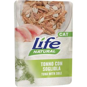 LIFE BUSTE GATTO TONNO CON SOGLIOLA 70 GR
