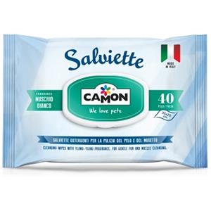 SALVIETTINE CAMON 40 PEZZI MUSCHIO BIANCO.