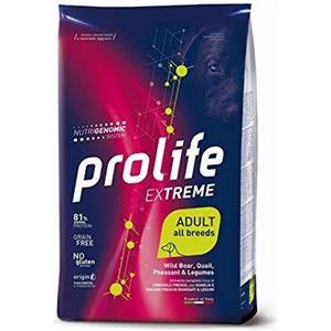 PROLIFE EXTREME ADULT ALL BREEDS CINGHIALE CON QUAGLIA E FAGIANO E LEGUMI 10 KG.