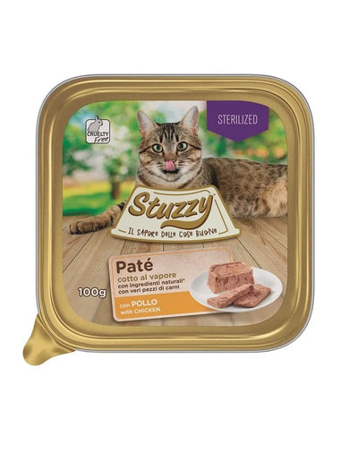 STUZZY GATTO PATE' CON  POLLO STERILIZZATO 12 X 100 GR