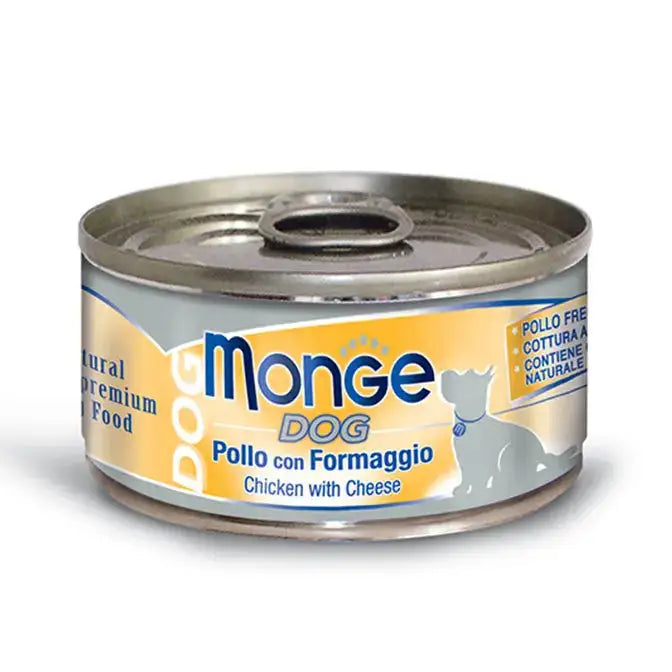 MONGE NATURAL DOG ADULT  POLLO CON FORMAGGIO 95 GR.