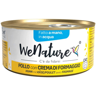 WE NATURE IN ACQUA DI COTTURA POLLO CON CREMA DI FORMAGGIO 85 GR