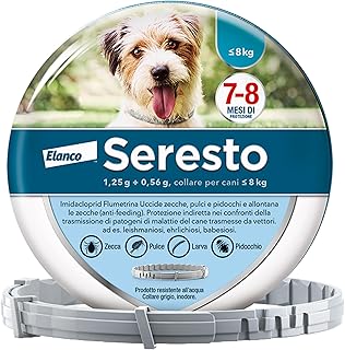 SERESTO COLLARE PER CANI ANTIPARASSITARIO DEL PESO FINO A 8 KG 38 CM 56,30.