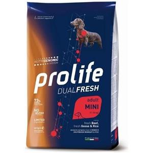 PROLIFE MINI ADULT RICCO DI MANZO OCA FRESCHI DISOSSATI E RISO  7 KG.