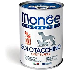 MONGE SOLO MONOPROTEICO  CON  TACCHINO 400 GR.