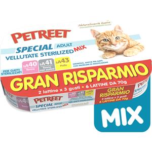 PRETREET ADULT VELLUTATE MIX STERILIZZATE 6 X 70 GR