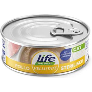 LIFE NATURAL CAT VELLUTATE STERILIZZATO CON POLLO 70 GR
