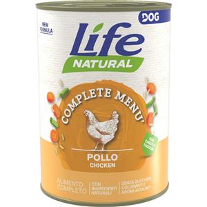 LIFE DOG COMPLETE MENU  CON  POLLO 400 GR