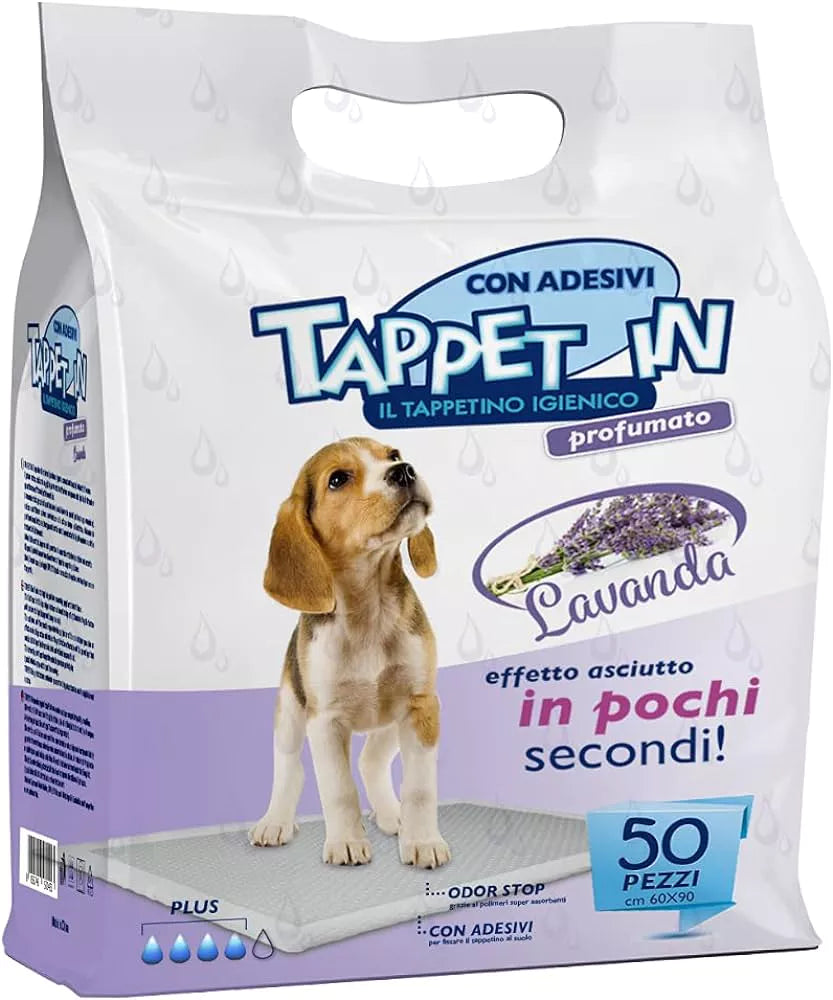 TAPPETINO INGIENICO CON ADESIVI 60X90 50 PZ