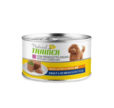 NATURAL TRAINER  SMALL E TOY  ADULT PATE' CON  PROSCIUTTO CRUDO 150 GR.