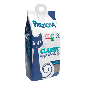 PREZIOSA LETTIERA ACTIVE GREY ULTRA PLUS ODOR CONTROL CARBON 10 L