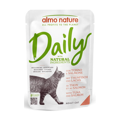 ALMO DAILY NATURAL CON TONNO E SALMONE 70 GR