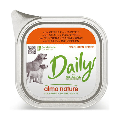ALMO NATURE DAILY CON VITELLO E CAROTE 100 GR