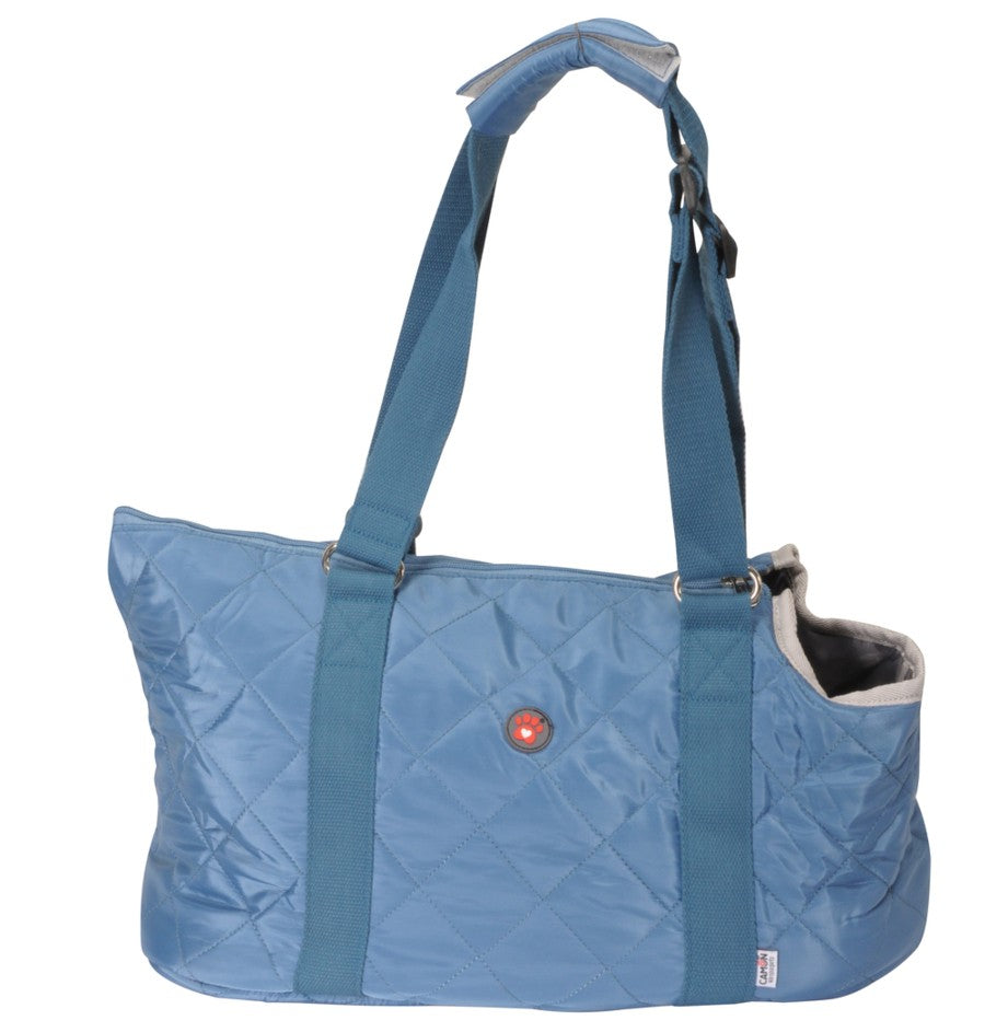 CAMON BORSA TRASPORTINO IN POLIESTERE BLU OCEANICO
