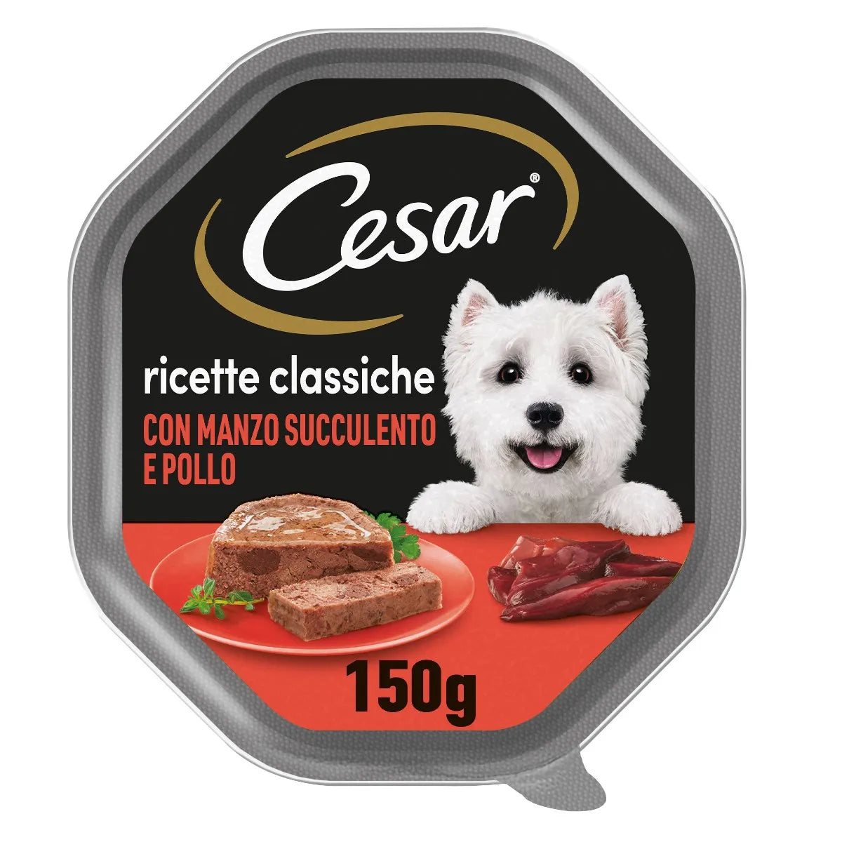 CESAR RICETTE CLASSICHE CON POLLO E MANZO SAPORITI 150 GR