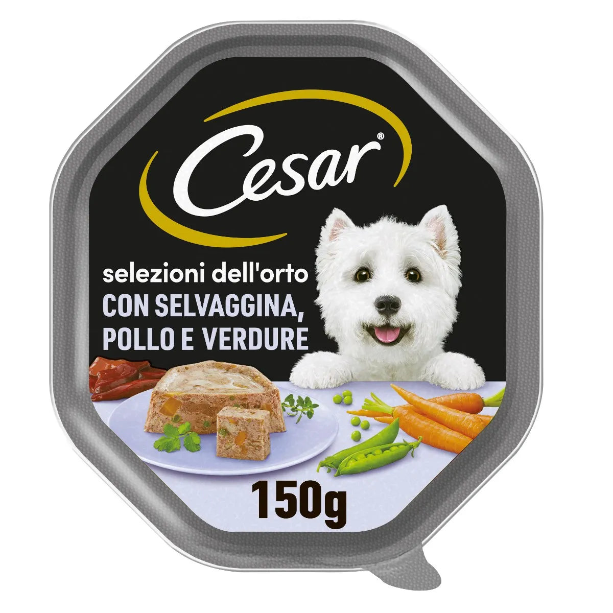 CESAR SELEZIONE DELL'ORTO CON SELVAGGINA POLLO E VERDURA 150 GR