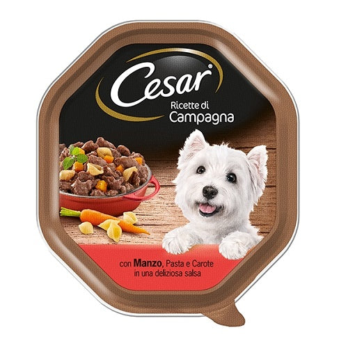 CESAR RICETTE DI CAMPAGNA CON MANZO ,PASTA,CAROTE E PREZZEMOLO 150 GR