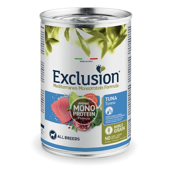 EXCLUSION MONOPROTEICO ALL BREEDS ADULT CON TONNO 400 GR.