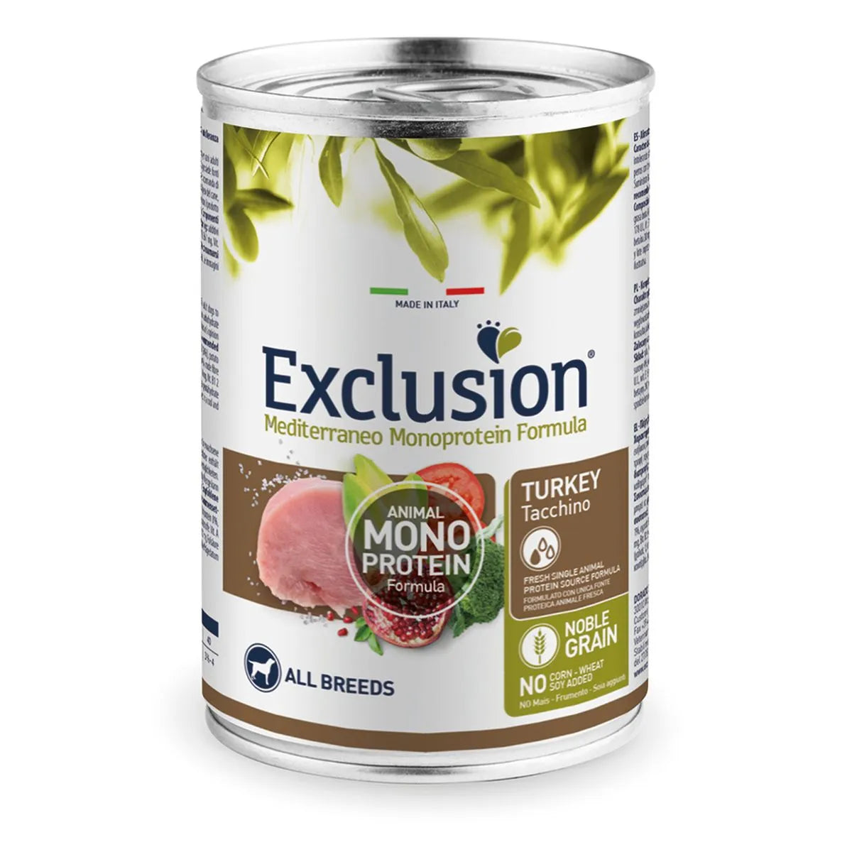 EXCLUSION MONOPROTEICO ALL BREEDS ADULT  CON TACCHINO 400 GR.