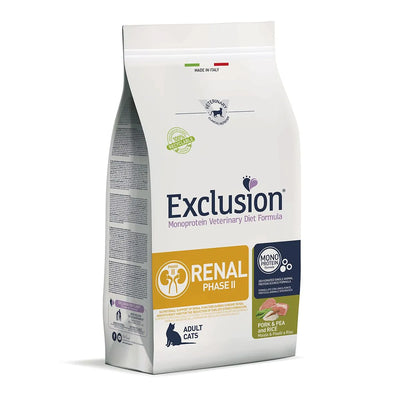 EXCLUSION RENAL FASE 2 GATTO ADULT MAIALE PISELLI E RISO 300 GR.