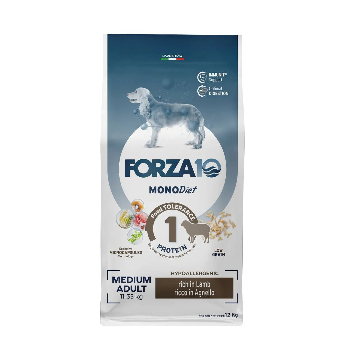 FORZA 10 MONO DIET MEDIUM ADULT CON AGNELLO