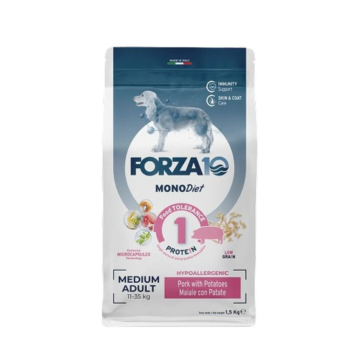 FORZA 10 MONODIET MEDIUM ADULT  MAIALE CON PATATE  KG 1,5