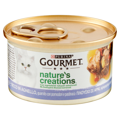 GOURMET PURINA NATURE'S CREATIONS CON AGNELLO E POMODORI  85 GR