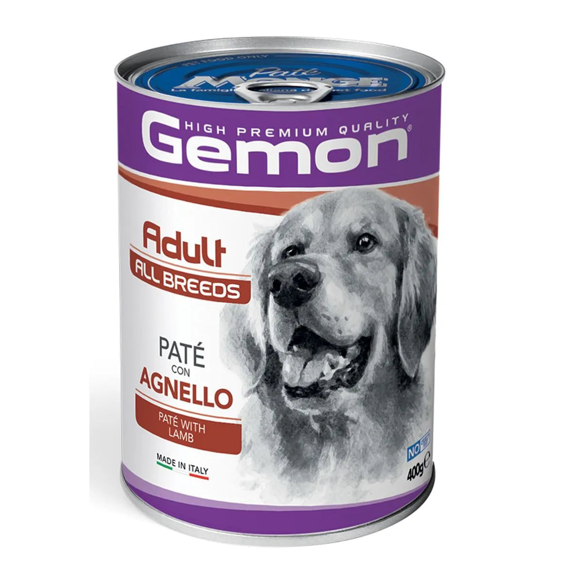 GEMON ADULT PATE' CON AGNELLO 400 GR