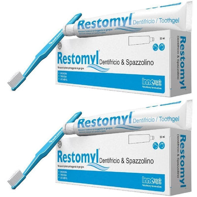 RESTOMYL DENTRIFICIO IN FORMA GEL 50 ML RIMUOVE LA PLACCA PROTEGGENDO LE GENGIVE