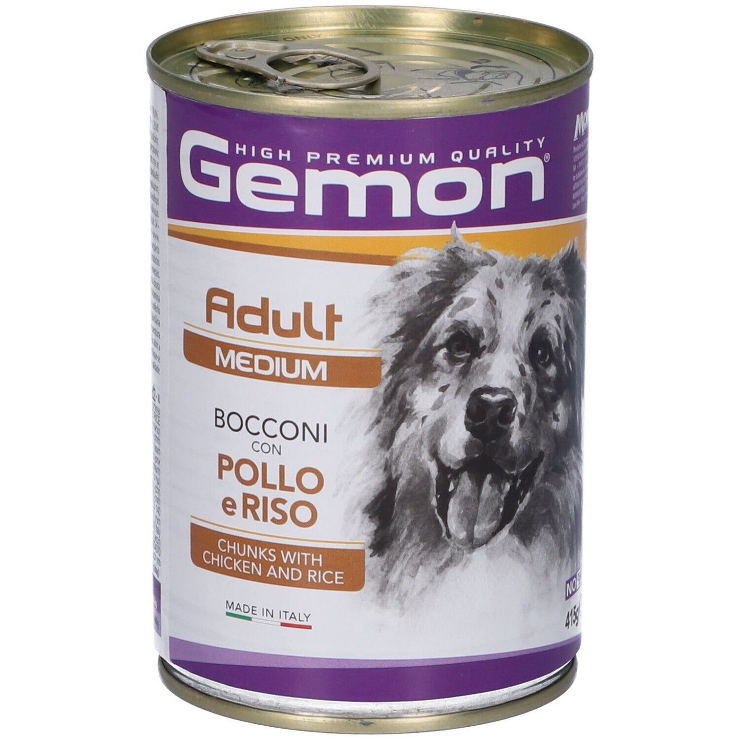 GEMON ADULT MEDIUM   BOCCONI CON POLLO E RISO GR 415