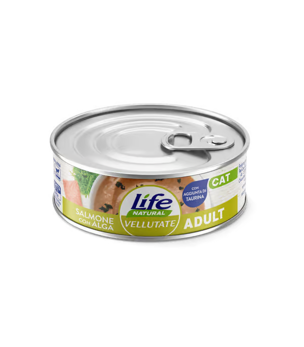 LIFE NATURA CAT VELLUTATE ADULT SALMONE CON ALGA MARINA 70 GR