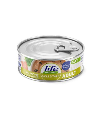 LIFE NATURA CAT VELLUTATE ADULT SALMONE CON ALGA MARINA 70 GR