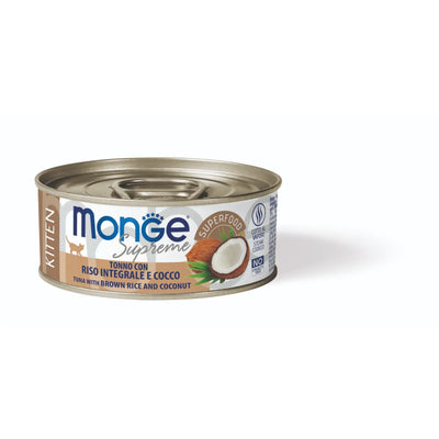 MONGE SUPREME KITTEN TONNO CON RISO E COCCO 80 GR.
