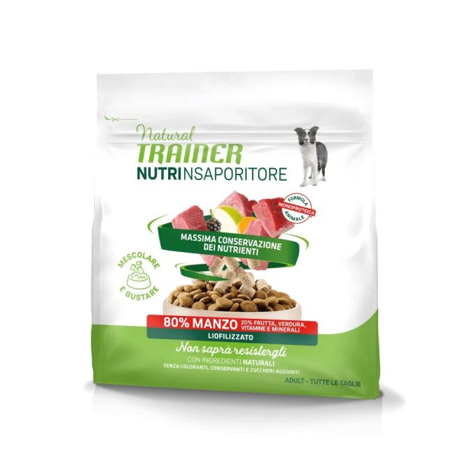 NATURAL TRAINER NUTRINSAPORITORE  SNACK CON MANZO   20 GR.