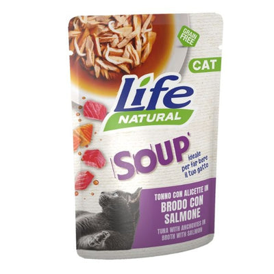 LIFE BUSTE SOUP  TONNO , ALICETTE IN BRODO CON SALMONE 60 GR