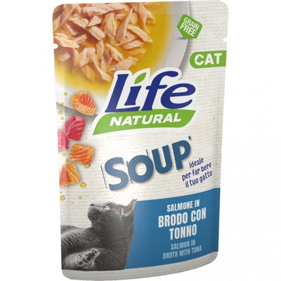 LIFE BUSTE SOUP SALMONE IN BRODO CON TONNO 60 GR