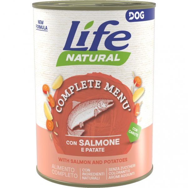 LIFE DOG MONOPROTEICO  CON SALMONE 400 GR