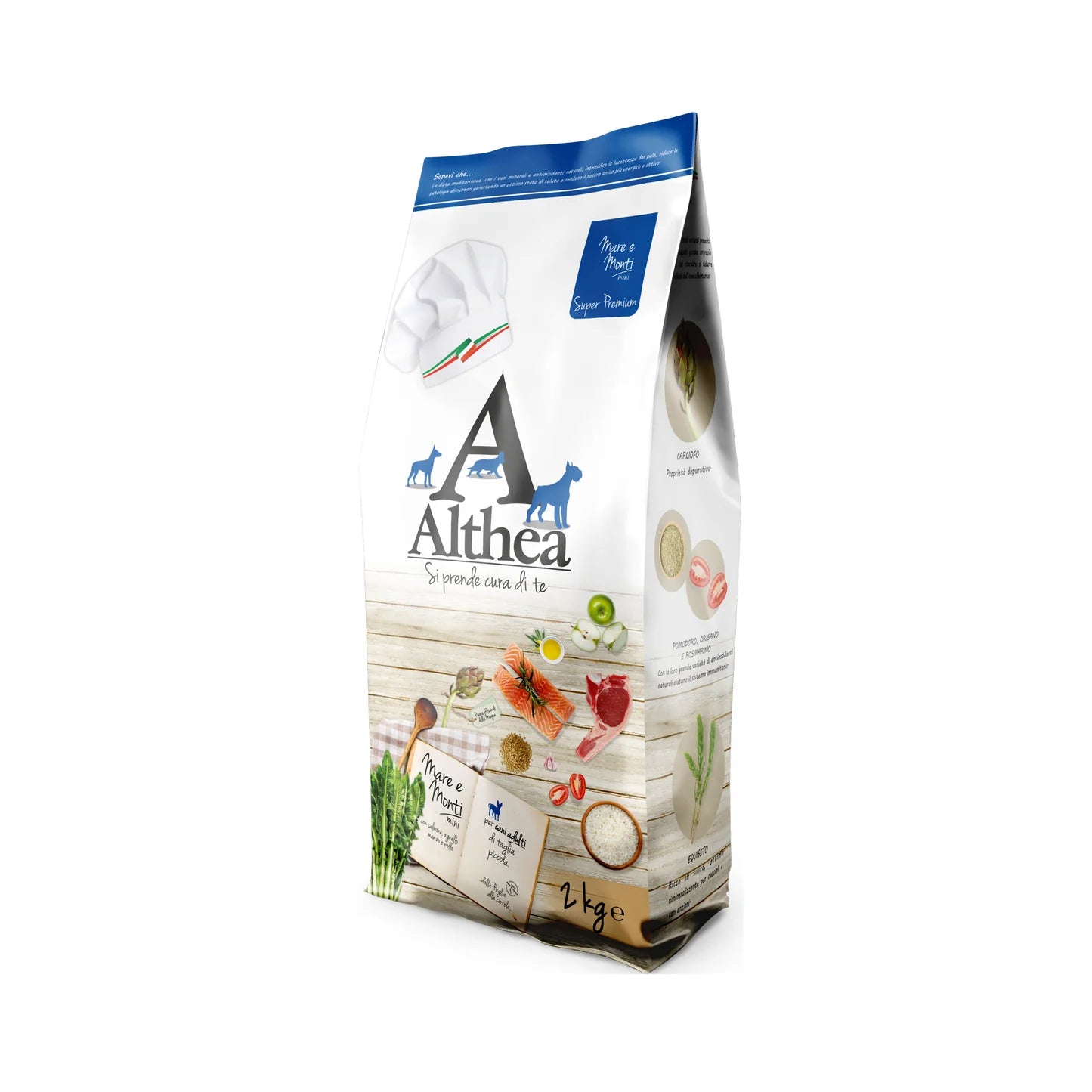 ALTHEA MINI CON SALMONE AGNELLO,MANZO E POLLO  2 KG