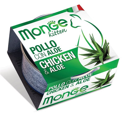 MONGE FRUITS KITTEN CON TONNO E ALOE 80 GR.