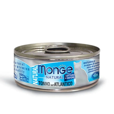 MONGE NATURAL ADULT CAT CON  TONNO DELL'ATLANTICO 80 GR.